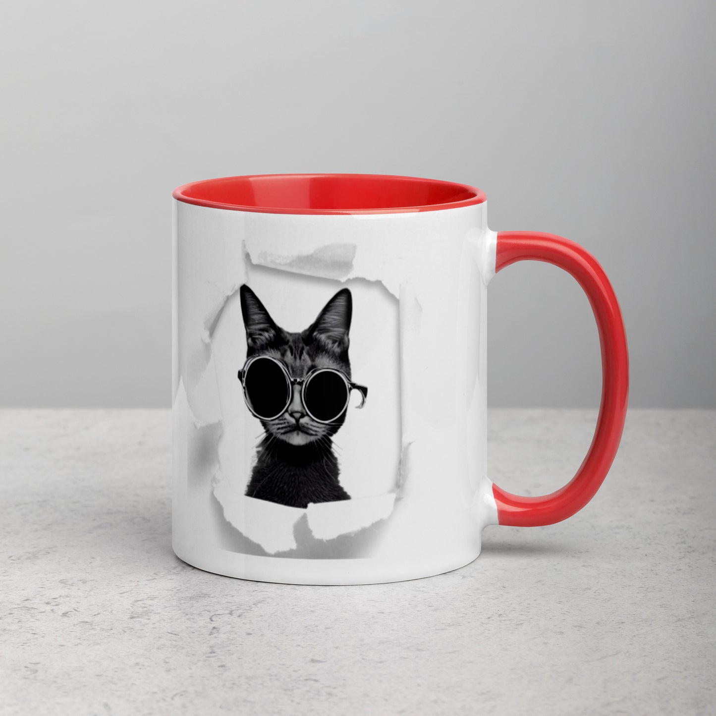Colorful "Breakout Cat" Mug